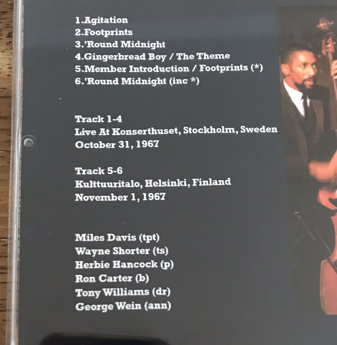 24bitリマスタリング盤Miles Davis マイルスデイヴィス Definitive Stockholm 1967 (1CD) Live at Stockholm, October 31 + Helsinki, Nove_画像3