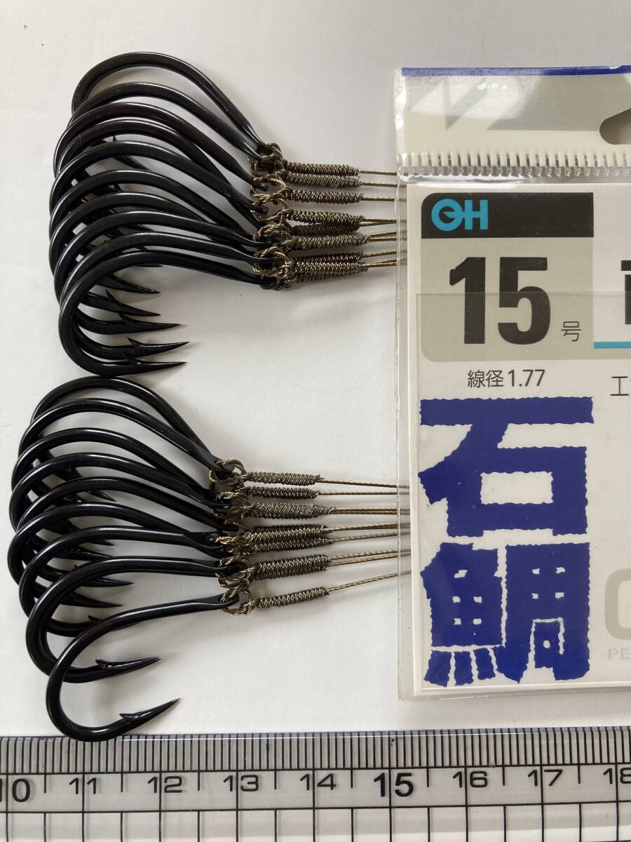 石鯛仕掛け オーナー南方石鯛 15号 クビフリワイヤーハリス 20本セット 限定品 送料込み 20㎏強度耐久テスト合格品 No.2188の画像5