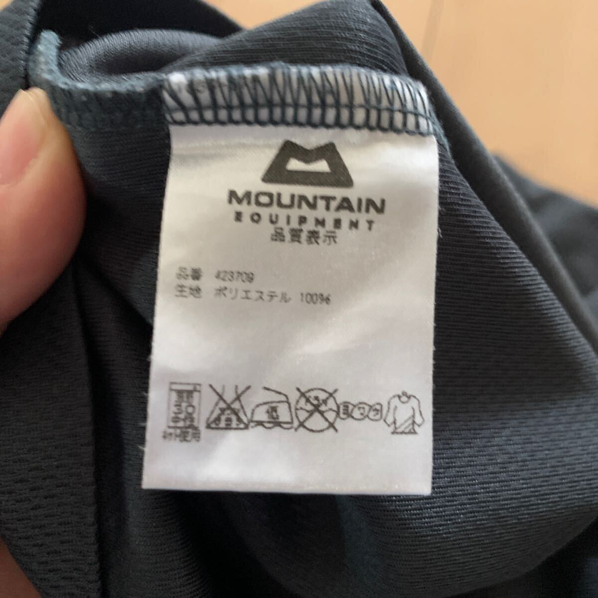 【Mountain Equipment】マウンテンイクイップメントバッグプリント 化繊Tシャツ S サイズ 423709 登山 トレッキング アウトドア 日本製_画像8