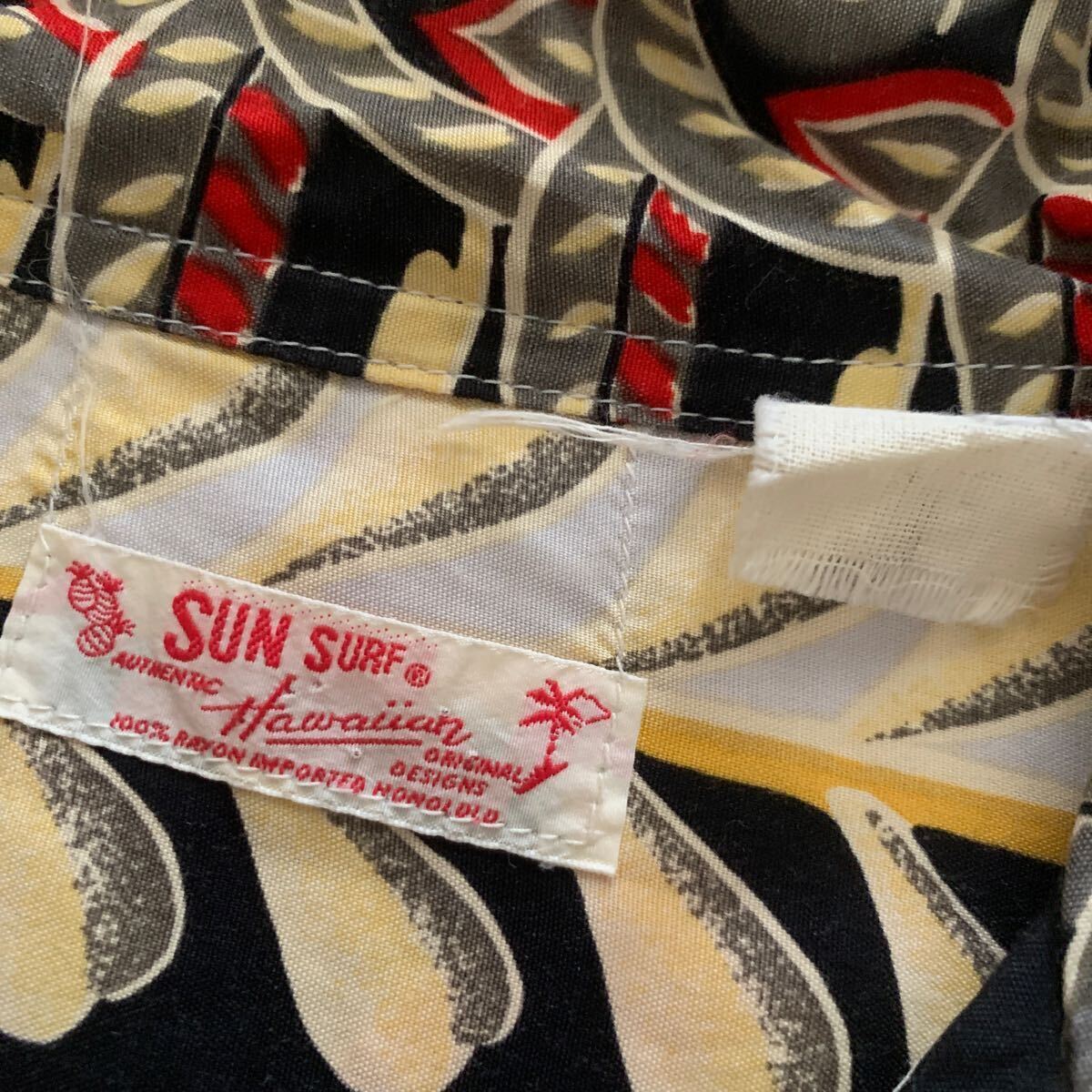 非売品 90s【SUN SURF】サンサーフ カクテルバー アロハシャツ 東洋エンタープライズ 永瀬正敏 サントリー レア サイズM-L程度_画像5