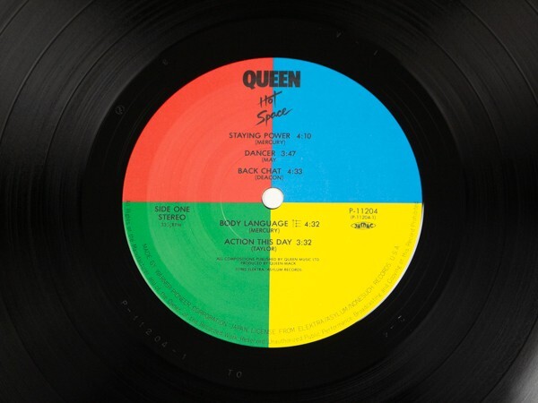 ◇【美盤】クイーン Queen/ホット・スペース/国内盤帯付きLP、P-11204 #O24YK4_画像3