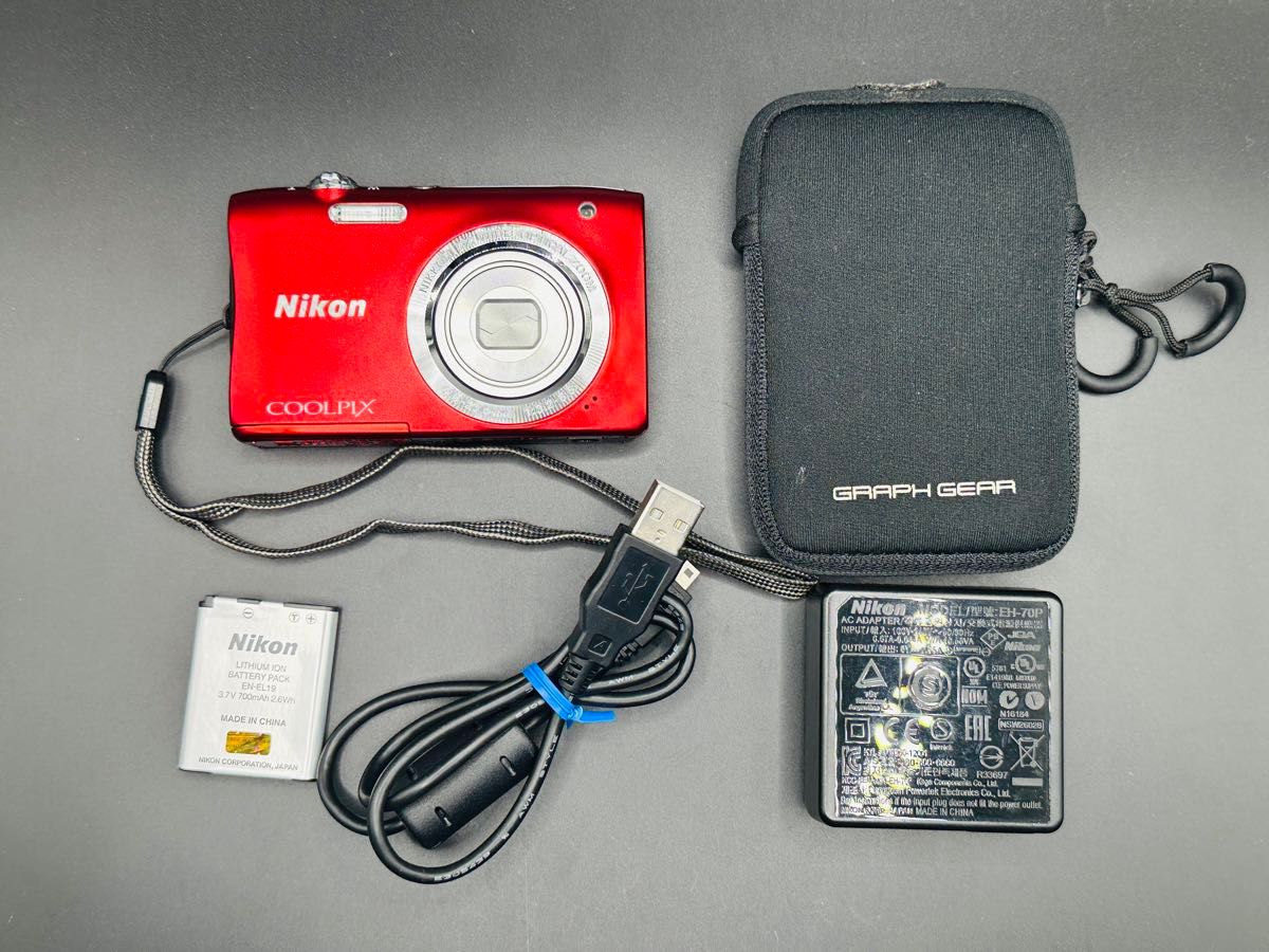 【美品】 Nikon COOLPIX S2900 RED  動作品