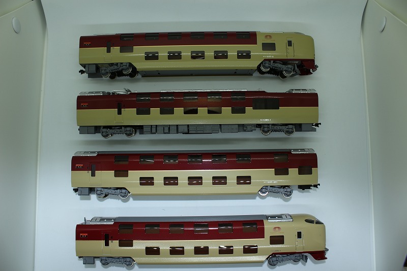 鉄道模型 HOゲージ カツミ 285系 サンライズエクスプレス 基本4両セット 2011年製の画像6