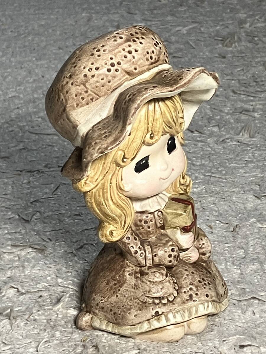 昭和レトロ ■ KK JAPAN 少女人形 貯金箱 陶器製 高17cm ■ 水森亜土 内藤ルネの画像4