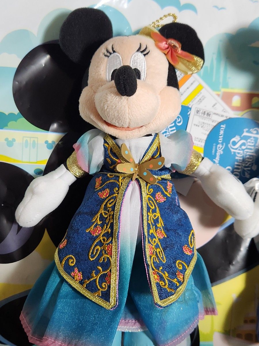 ファンタジースプリングス ミッキー& ミニー ぬいぐるみバッジ ファンタジースプリングス ミッキー& ミニー ぬいぐるみバッジ