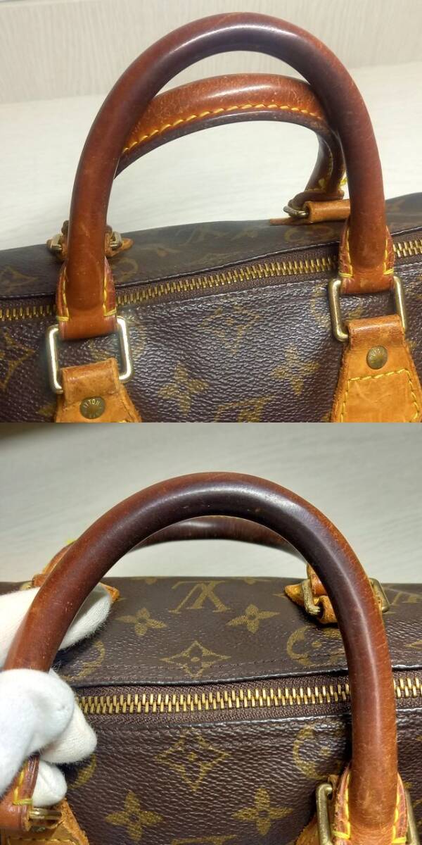 LOUISVUITTON ルイヴィトン スピーディ25 モノグラム ミニボストン ハンドバッグ 現状品 _画像3