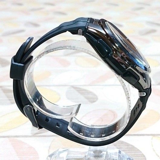 美品【CASIO／WAVECEPTOR】デジアナ 電波ソーラー メンズ腕時計 WVA-M650B-1A2JF