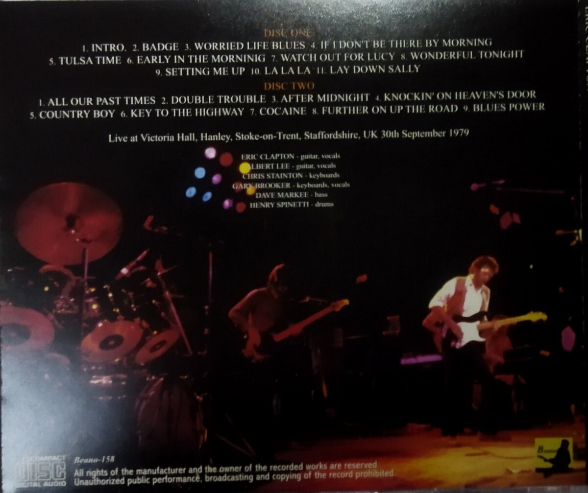 【送料ゼロ】Eric Clapton ’79 Live Stafford エリック・クラプトン _画像3