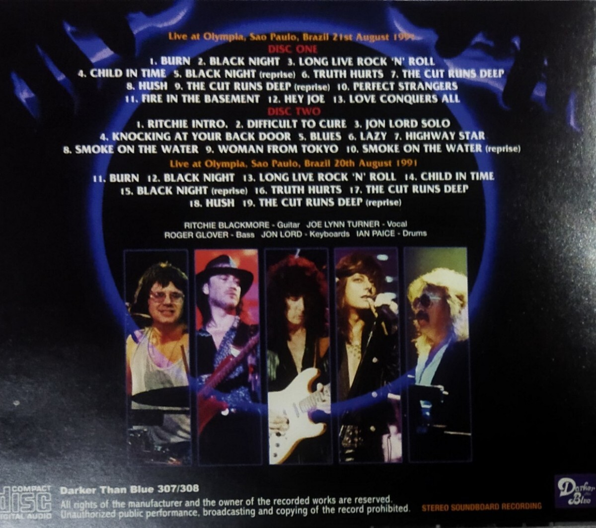 【送料ゼロ】Deep Purple '91 Soundboard Live Sao Paulo Brazil Ritchie Blackmore ディープ・パープル