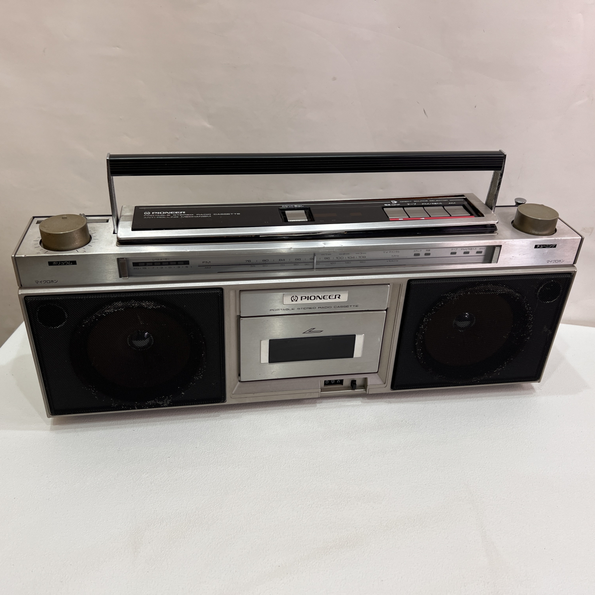 【送料無料】当時物 昭和レトロ PIONEER パイオニア株式会社 SK‐400 ラジオカセットテープレコーダー 未確認 の画像1