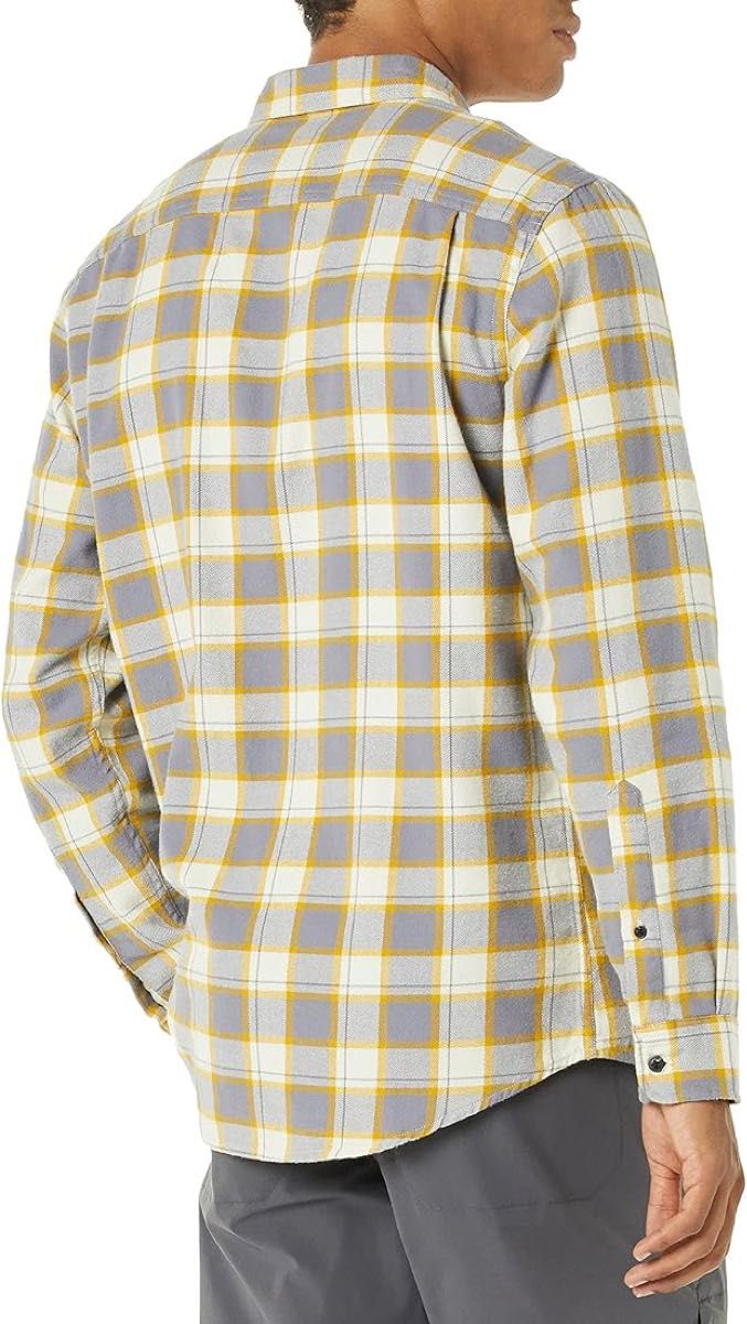 フランネルシャツ 2ポケット レギュラーフィット 長袖 メンズ カジュアル ネルシャツ チェック S