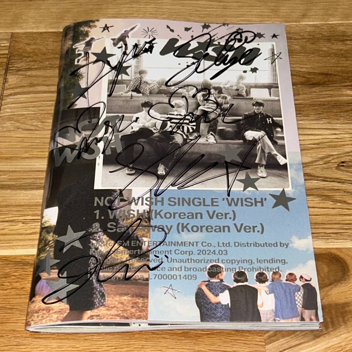 NCT WISH◎韓国デビューシングル「WISH」Photobook ver.CD◎直筆サインの画像1