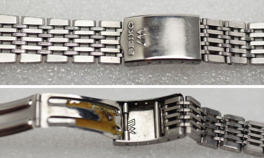 1968年頃 セイコー LM ロードマチック 5606-7010他 腕時計用ベルト バネ棒付き ブレス ビンテージの画像3