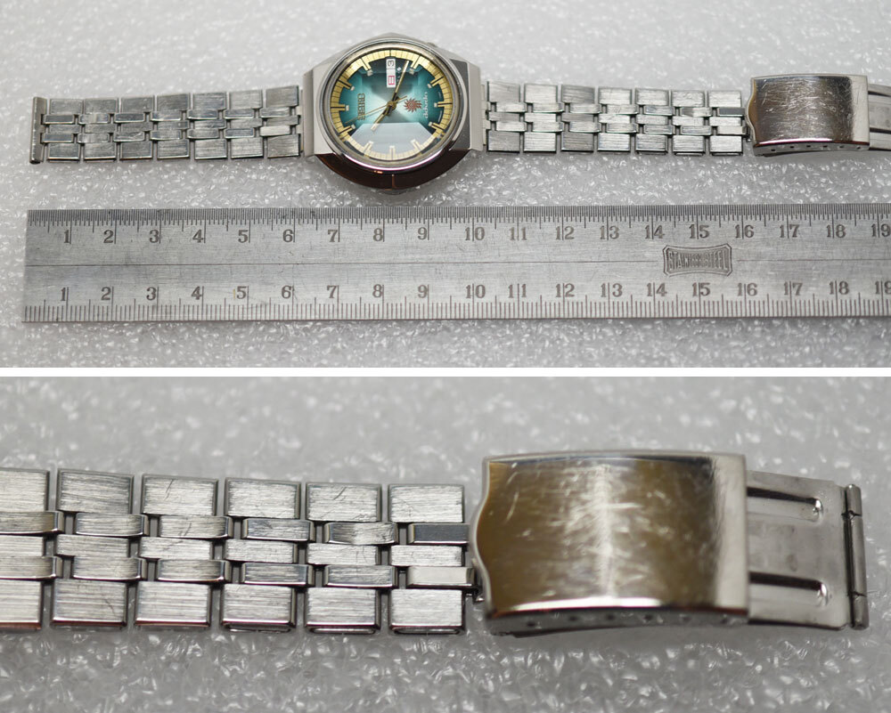 1972年 セイコー アドバン カットガラス 6106-7570 25石 ビンテージ 自動巻き 腕時計の画像7