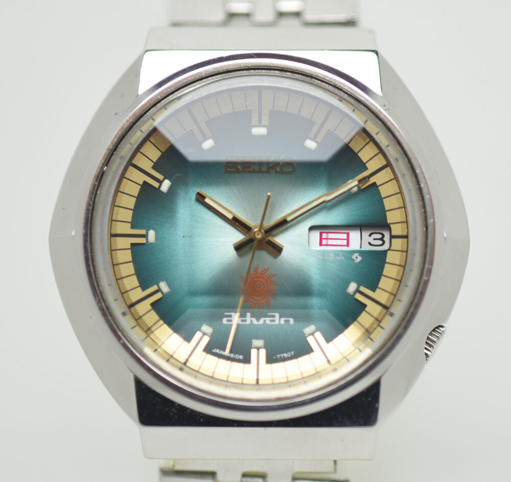 1972年 セイコー アドバン カットガラス 6106-7570 25石 ビンテージ 自動巻き 腕時計_画像1