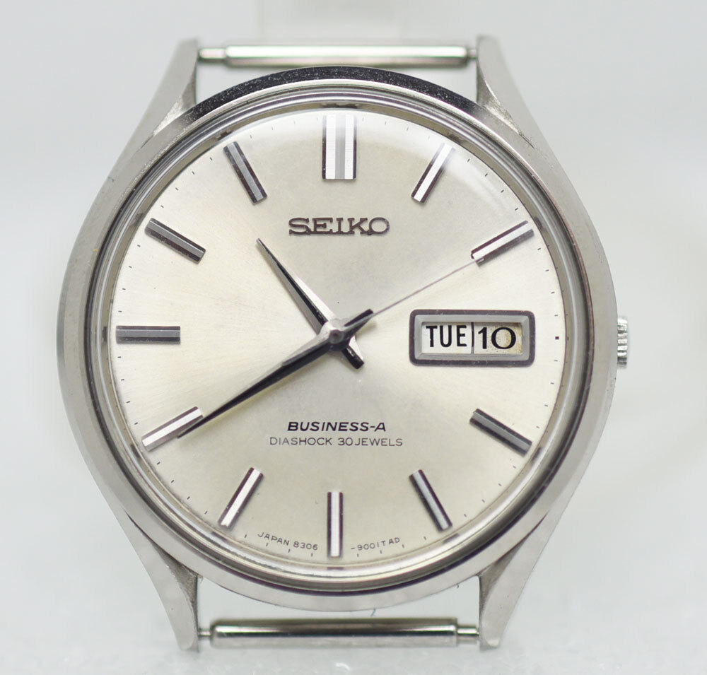1967年 セイコー ビジネスA 8306-9000 30石 ビンテージ 自動巻き 腕時計の画像1