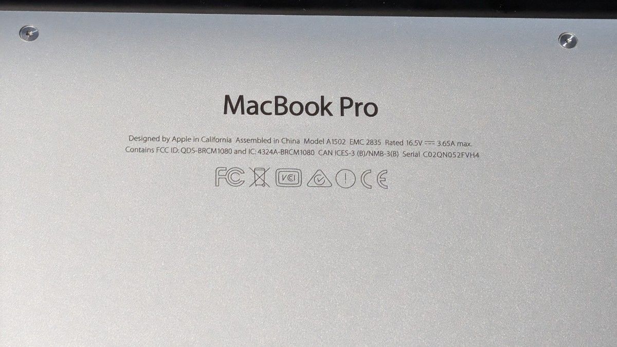 【HDMIおまけ】MacBook Pro 2015 Early 13.3インチ Core-i5 16GB 128GB