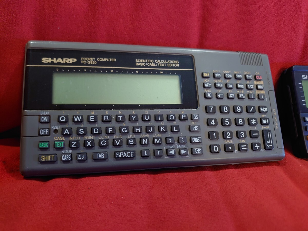 【SHARP】PC-G850V PC-G815 PC-G820 ジャンク 3台セット ポケコン ポケットコンピュータ シャープ 電卓 PROGRAMMABLE CALCULATOR