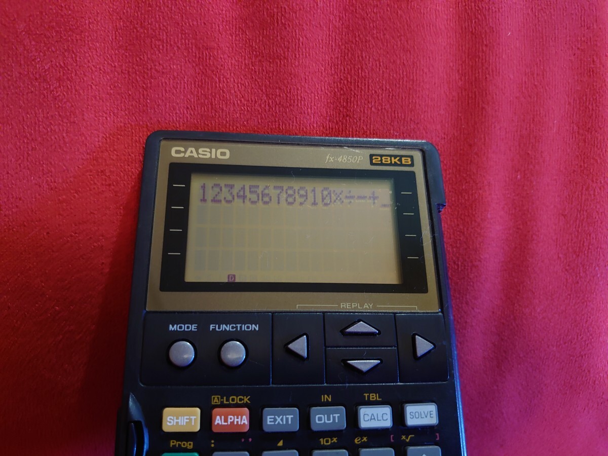 【CASIO】fx-4850P 28KB Vintage SCIENTIFIC CALCULATOR カシオ 関数電卓 レトロ 電卓 の画像3