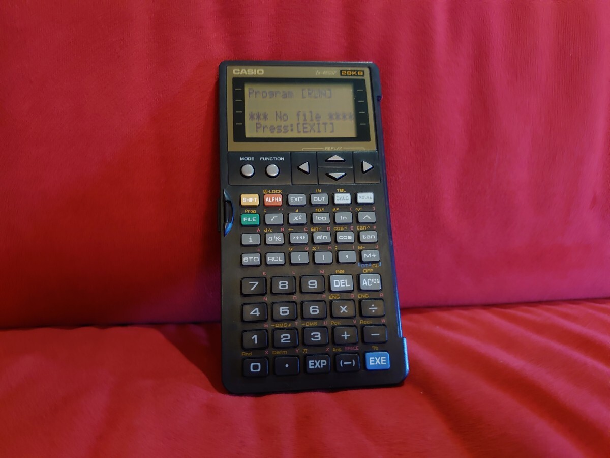 【CASIO】fx-4850P 28KB Vintage SCIENTIFIC CALCULATOR カシオ 関数電卓 レトロ 電卓 _画像2