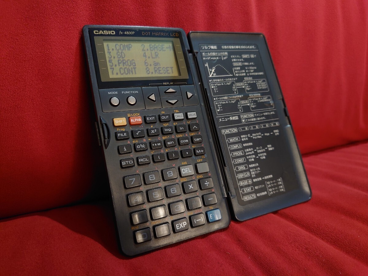 【CASIO】fx-4800P Vintage SCIENTIFIC CALCULATOR カシオ 関数電卓 レトロ 電卓 の画像1