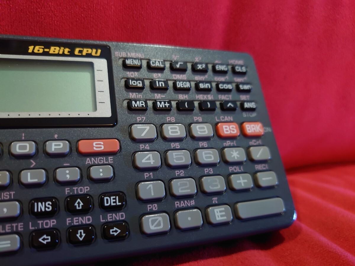 【CASIO】Z-1GR 16Bit PC POCKET COMPUTER ジャンク ポケコン カシオ ポケットコンピュータ プログラム電卓 電卓 の画像4