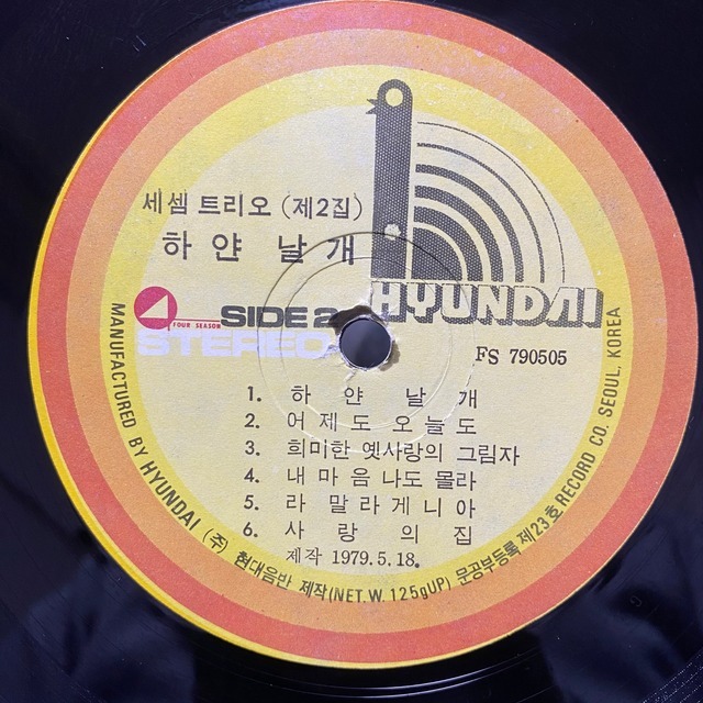 レア 韓国歌謡ラテンソウル LP Se Sem Trio セセムトリオ Kil Ok Yoon Collection 1979 FS 790505 Korean Latin Rare Groove Pops の画像4