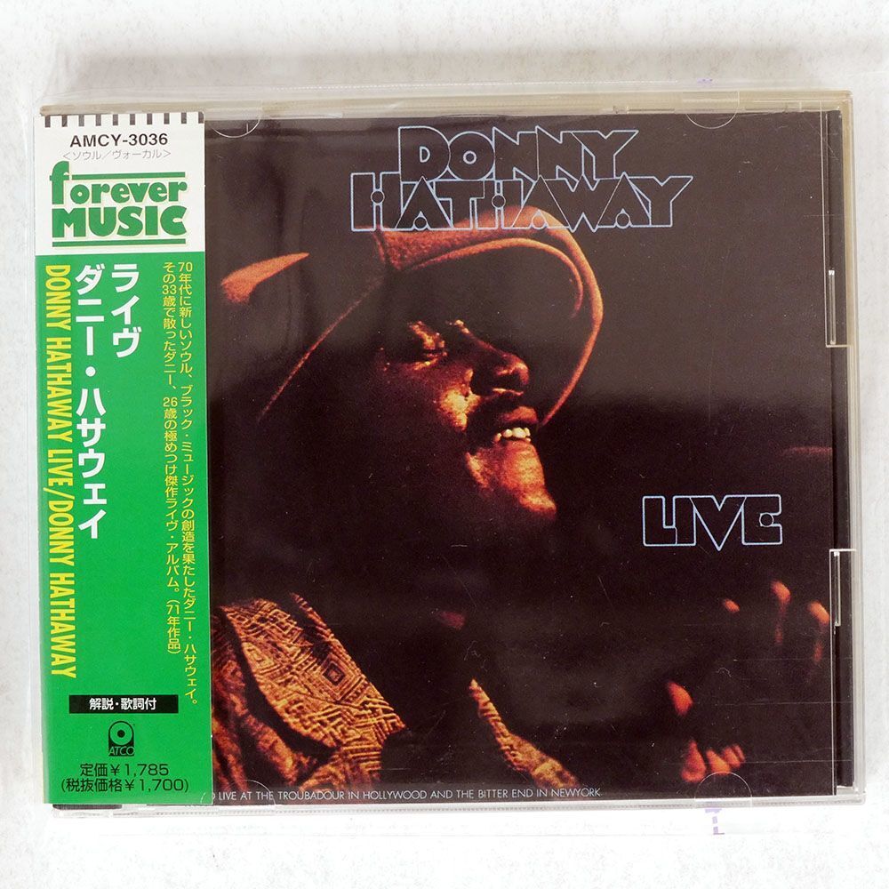 廃盤 R＆B SOUL DONNY HATHAWAY Live 国内盤帯付き　ソウル・ミュージックに新たな道を示したダニー・ハサウェイの歴史的傑作ライヴ_画像1