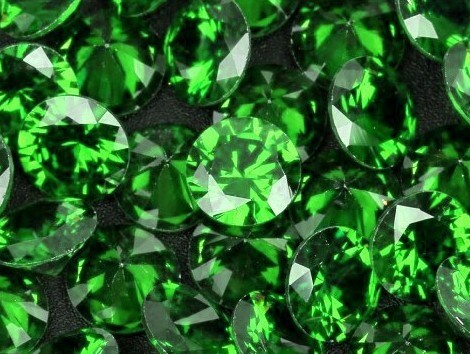 ★グリーンカラー キュービックジルコニア ルース 12mm おまとめて大量約15個セット 人工ダイヤモンド ラウンドブリリアントカット Nw83の画像2