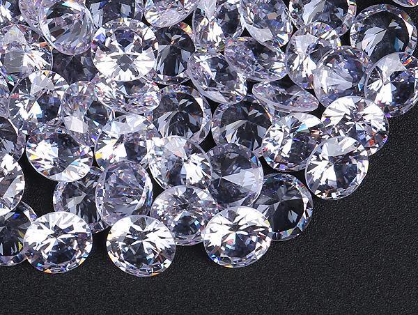 ★キュービックジルコニアルース 12mmおまとめて大量約50個セット ラウンドカット 人工ダイヤモンド ラウンドブリリアントカット Nw17-の画像3