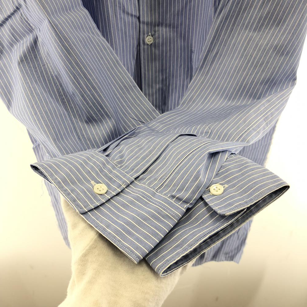 【中古】COMME des GARCONS CDG AD2019 裾フリンジ加工 オーバーサイズシャツ サイズXL ブルー SZ-B006 コムデギャルソン[240017613873]の画像8