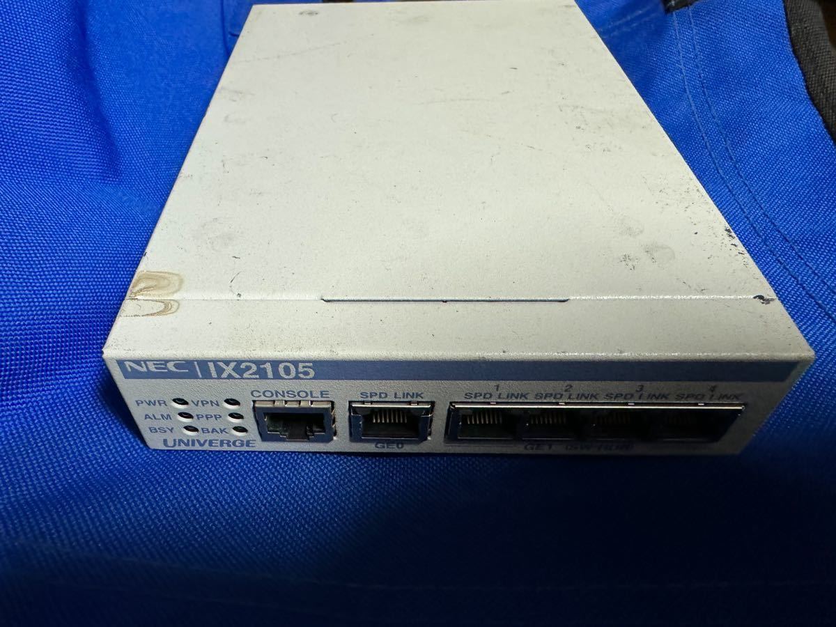 NEC UNIVERGE IX2105 VPN対応高速ルータ 通電済み　ケーブル付き_画像1