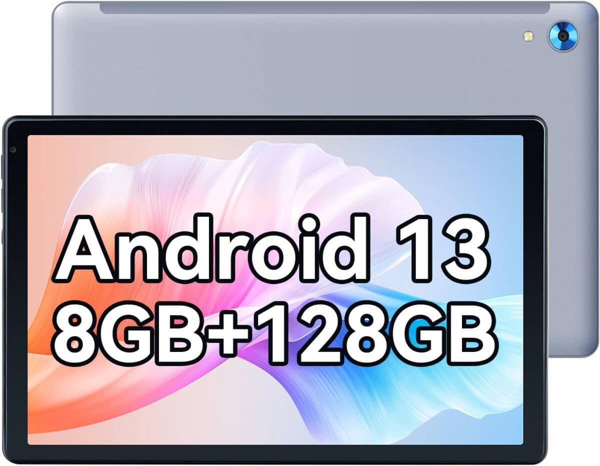 タブレット 10 インチ Android 13 オクタコアタブレット, 8GB(4+4拡張) + 128GB(TF 1TB拡張可能) 5.0, 5G+2.4G WIFI, 5MP+8MPSKU120_画像1