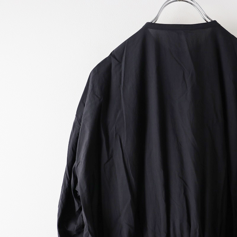 2023AW トゥジュー TOUJOURS Bishop Sleeve Classic Gatherd Dress クラシックギャザードレス 2/ブラック 黒 ドレス【2400013809610】の画像5