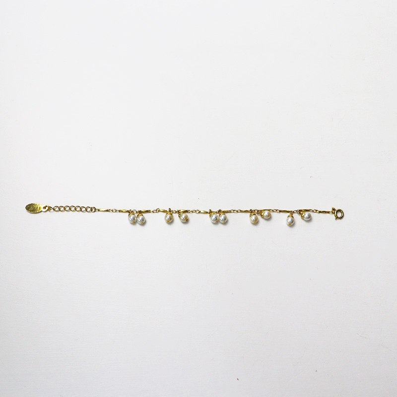美品 カネコイサオ KANEKO ISAO パール装飾ブレスレット/ゴールド アクセサリー【2400013827133】の画像2