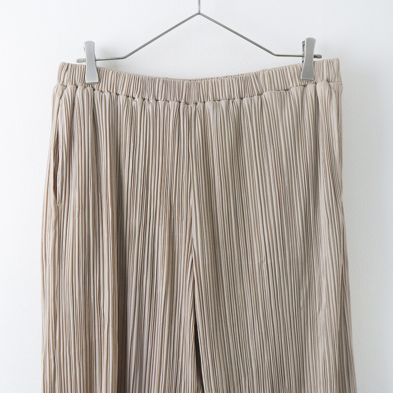  large size aznouazo Ora kaas know as olacawa car wa car pleat PT pants 15/ beige bottoms [2400013845663]