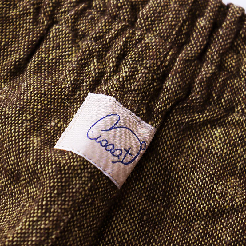 うさと USAATO 手織り 天然草木染め イージーパンツ/ブラウンミックス ボトムス【2400013851701】の画像7