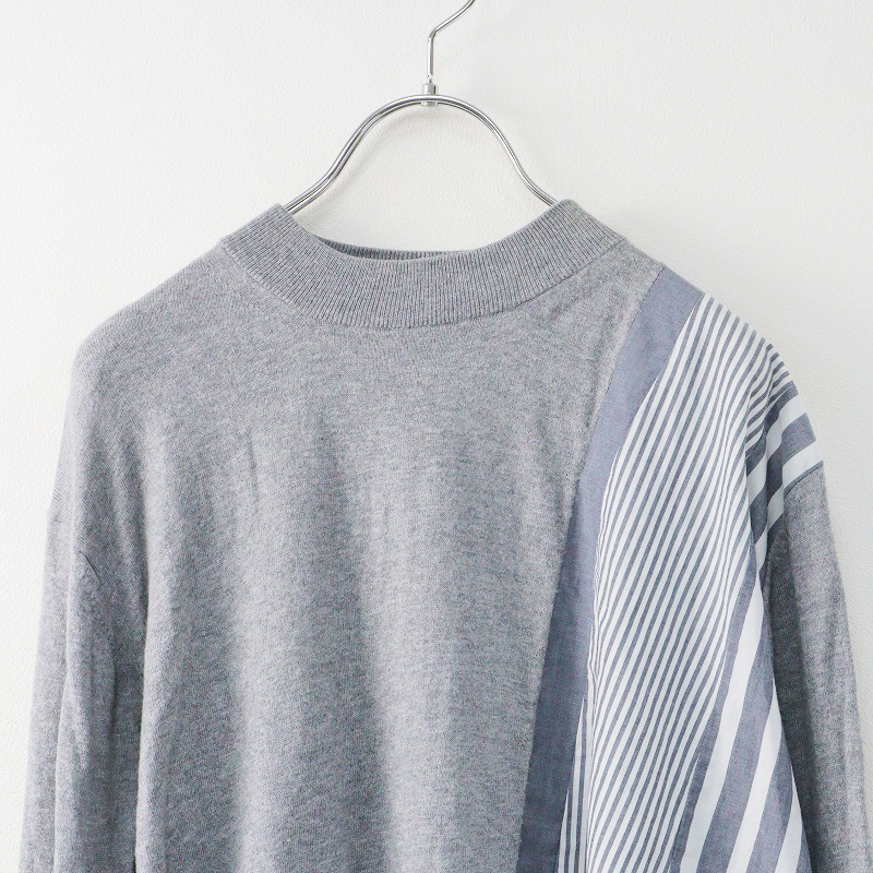  Zucca zuccaasimeto Lee switch knitted cut and sewn M/ Great ps stripe long sleeve [2400013854771]