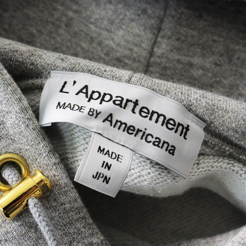 美品 アパルトモン L'Appartement Americana アメリカーナ ノースリーブ フーディ /グレー トップス【2400013855365】の画像8