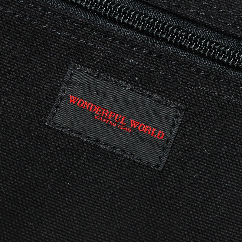 美品 カネコイサオ ワンダフルワールド KANEKO ISAO WONDERFUL WORLD リースくま刺繍ショルダーバッグ/ブラック【2400013857666】の画像8