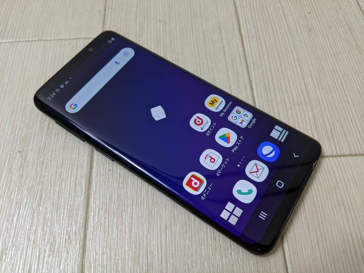 docomo Samsung Galaxy S9 SC-02K Android スマートフォン 64GB ブラック 利用制限〇 #A71_画像1