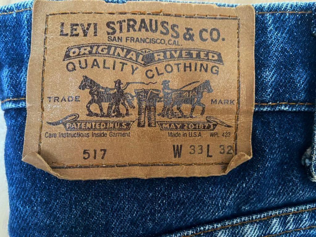 リーバイス Levi's 517 W33 オレンジタブ made in USA 米国製 アメリカ製 デニム ヴィンテージ_画像4