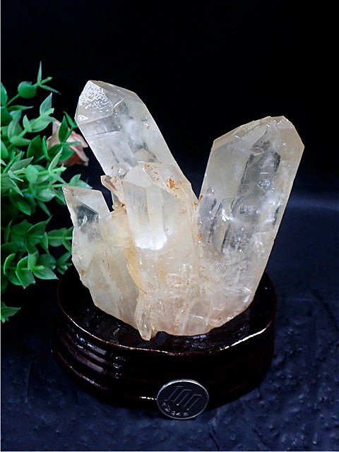 ◆超強いパワーヒマラヤ産天然水晶クラスター179B6-115B145Dの画像1