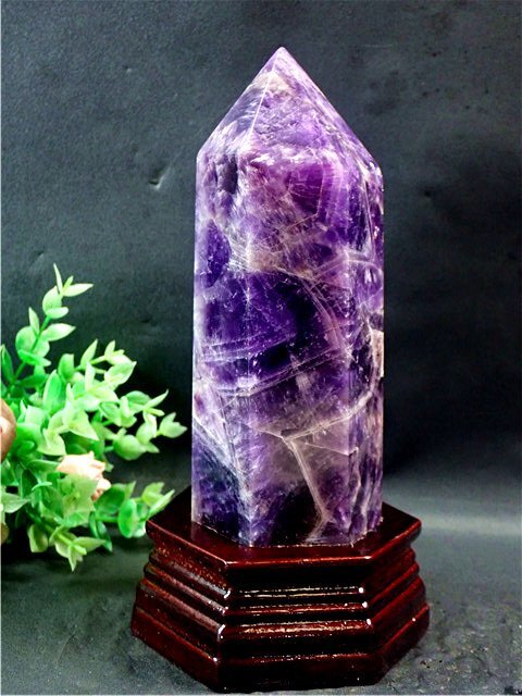 天然～愛の守護石～夢幻紫水晶アメジスト六角柱179G2-114G10D_画像3