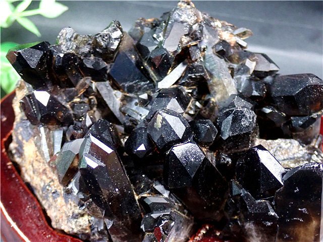 AAA級【魔除け】◆天然モリオン(黒水晶）クラスター178C6-80C127bの画像5
