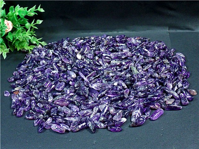 「在庫処分」天然～愛の守護石～夢幻紫水晶アメジストチップ177G11-24G12Zの画像4