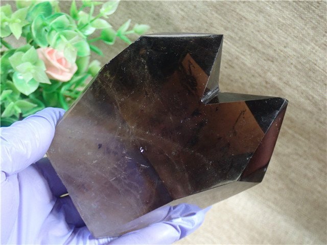 AAA級【魔除け】天然モリオン黒水晶原石179C3-116C02bの画像3