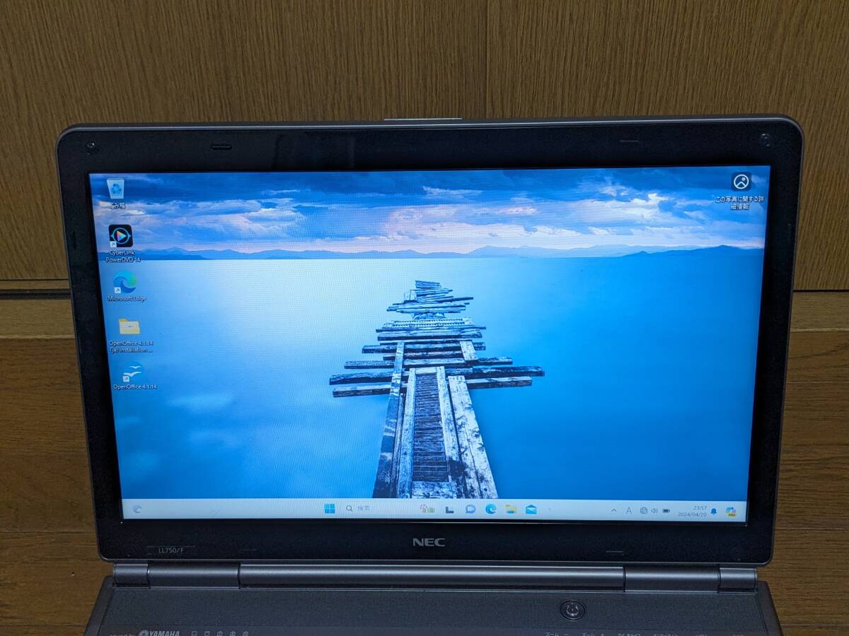 【Windows11】NEC LaVie LL750/F (15.6インチ/Core i7-2670QM/8GB/SSD480GB/Wi-Fi/Blu-ray）の画像2