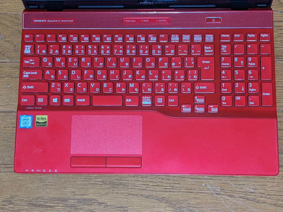 【ジャンク】 富士通 LIFIBOOK AH53/B3 (15.6インチ/Core i7-8550U/メモリ・SSDなし) 通電するが起動しないの画像2