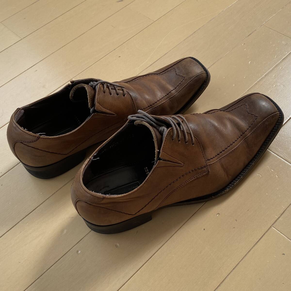 日本製 革靴 25.0cm ブラウン 茶色 ビジネス シューズ_画像4